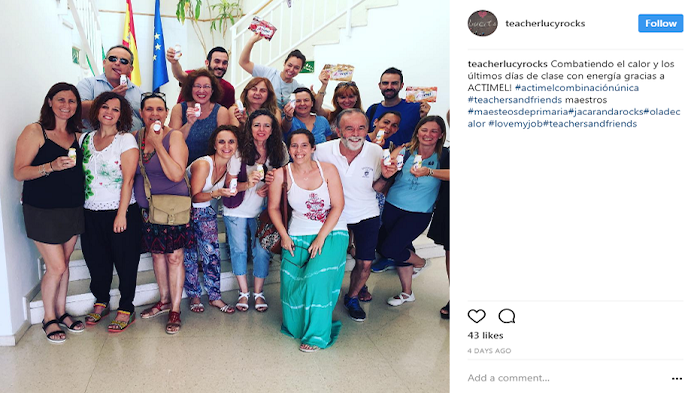 Las bopkis comparten las nuevas combinaciones de Actimel en Instagram.