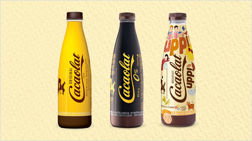La marca Cacaolat nace en 1933, con el batido de cacao que todos conocemos. En 2014 vio la luz la variedad Cacaolat 0% y este año, Cacaolat Upp!, formando una gama de batidos para toda la familia.