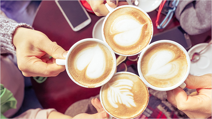 … para degustar un café intenso y con el doble de crema.