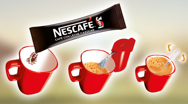 Preparamos NESCAFÉ 3en1