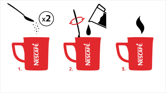 Preparar NESCAFÉ Vitalissimo es muy fácil. Solo tienes que poner 2 cucharaditas en una taza y agregar leche semidesnatada. ¡Y listo para tomar!