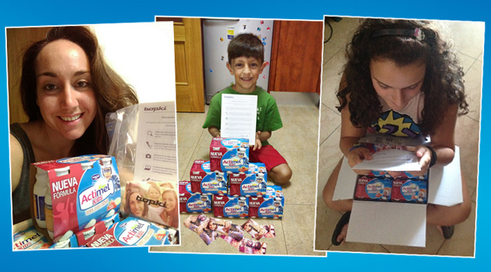 Recibimos Actimel Kids en casa.