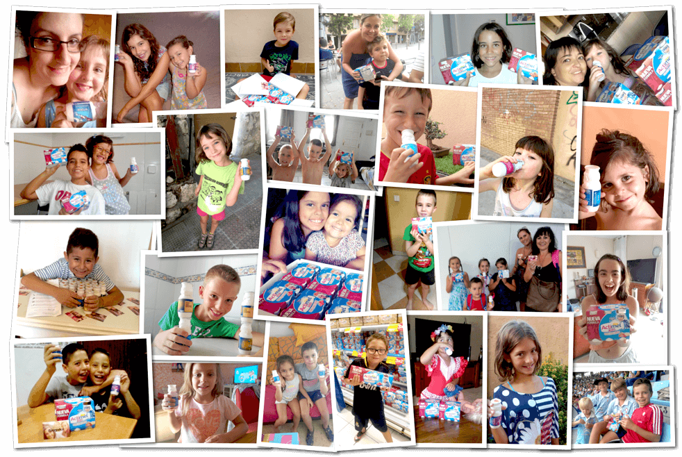 Los niños disfrutan con Actimel Kids.