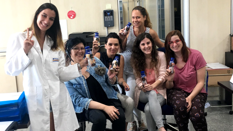 Compartiendo Puleva en la oficina