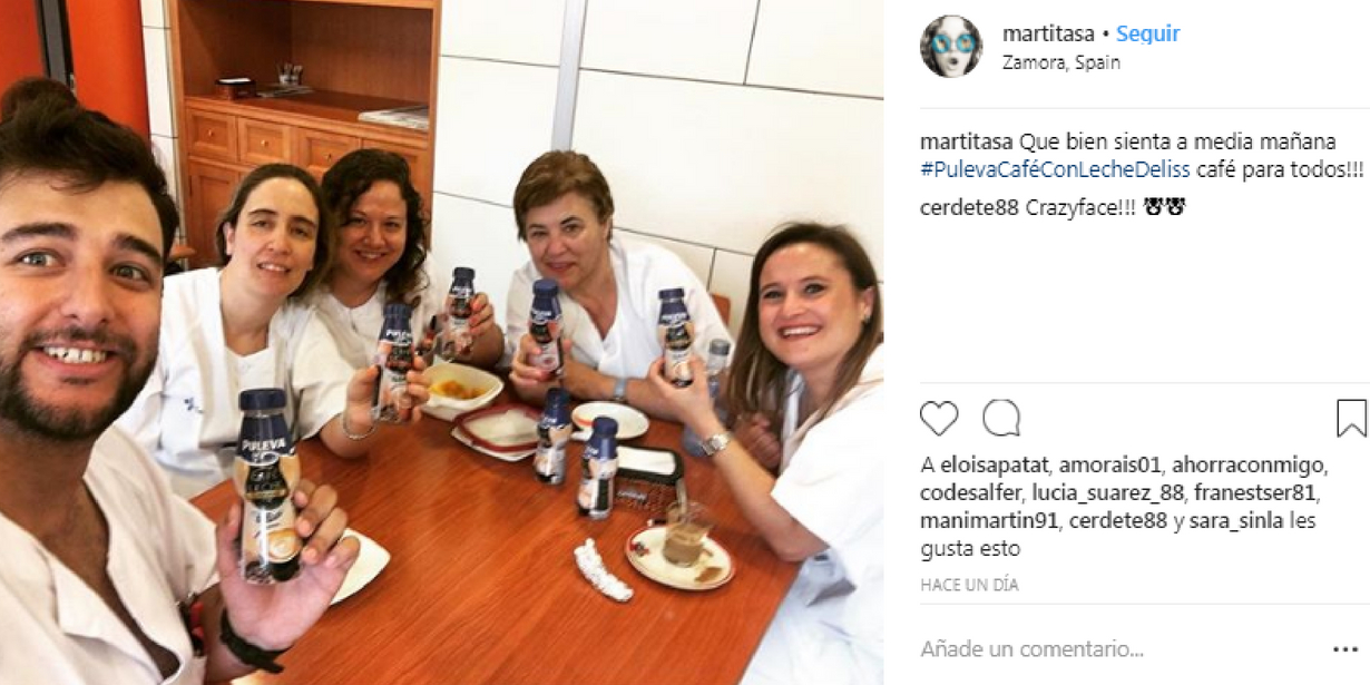 #PulevaCaféConLecheDeliss llega a nuestros luegares de trabajo...