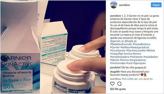 zurcidora les cuenta a sus seguidores sobre la gama aloe